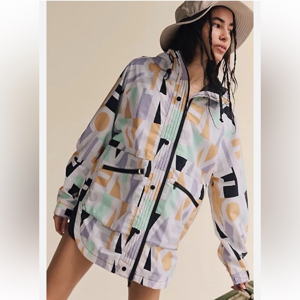 NEW Free People Movement Singin' In The Rain Printed Jacket - Picture 5 of 13